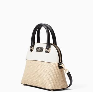 Kate Spade Grove Street Straw Mini Carli Crossbody Dome